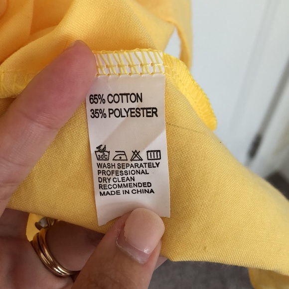NWOT Beautiful Yellow Dress - Picture 5 of 5